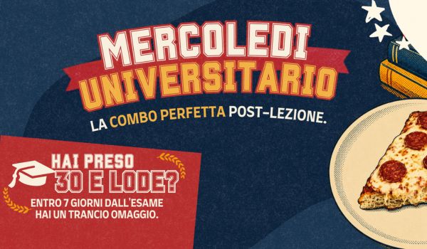 Mercoledì universitario a Bovisio Masciago, menù fisso a 9,90€